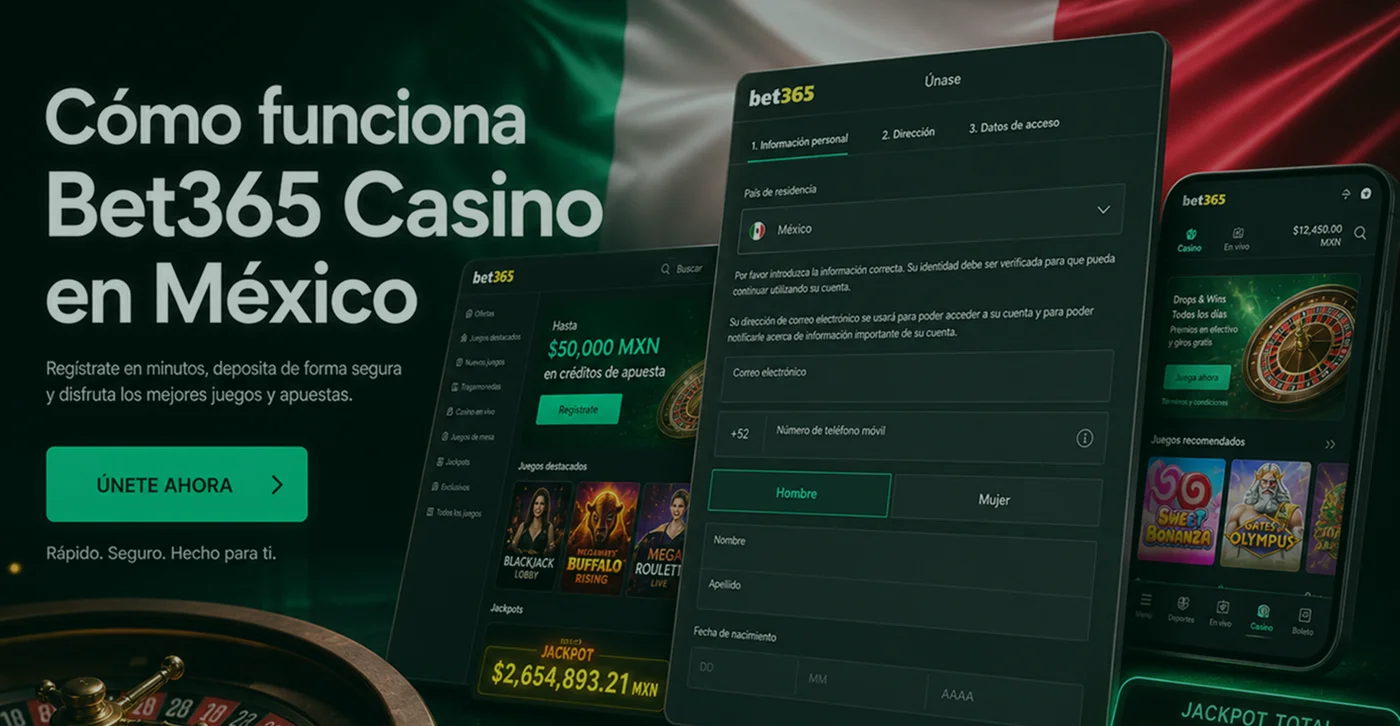Cómo funciona Bet365 Casino en México